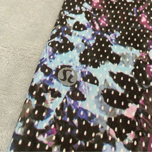 Lululemon All Sport Crop Floral Sport Tranquil Blue Multi 21108 - Picture 8 of 12